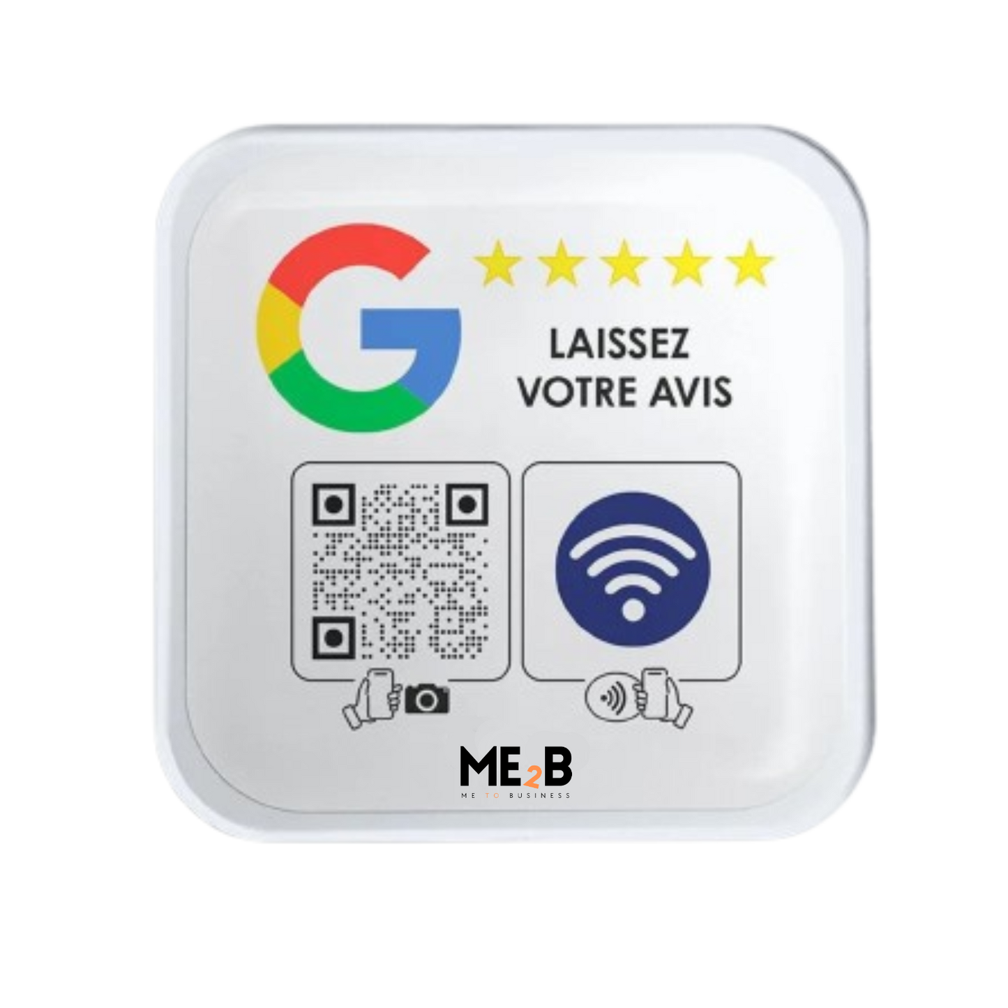 Plaque Avis Google - ME2B