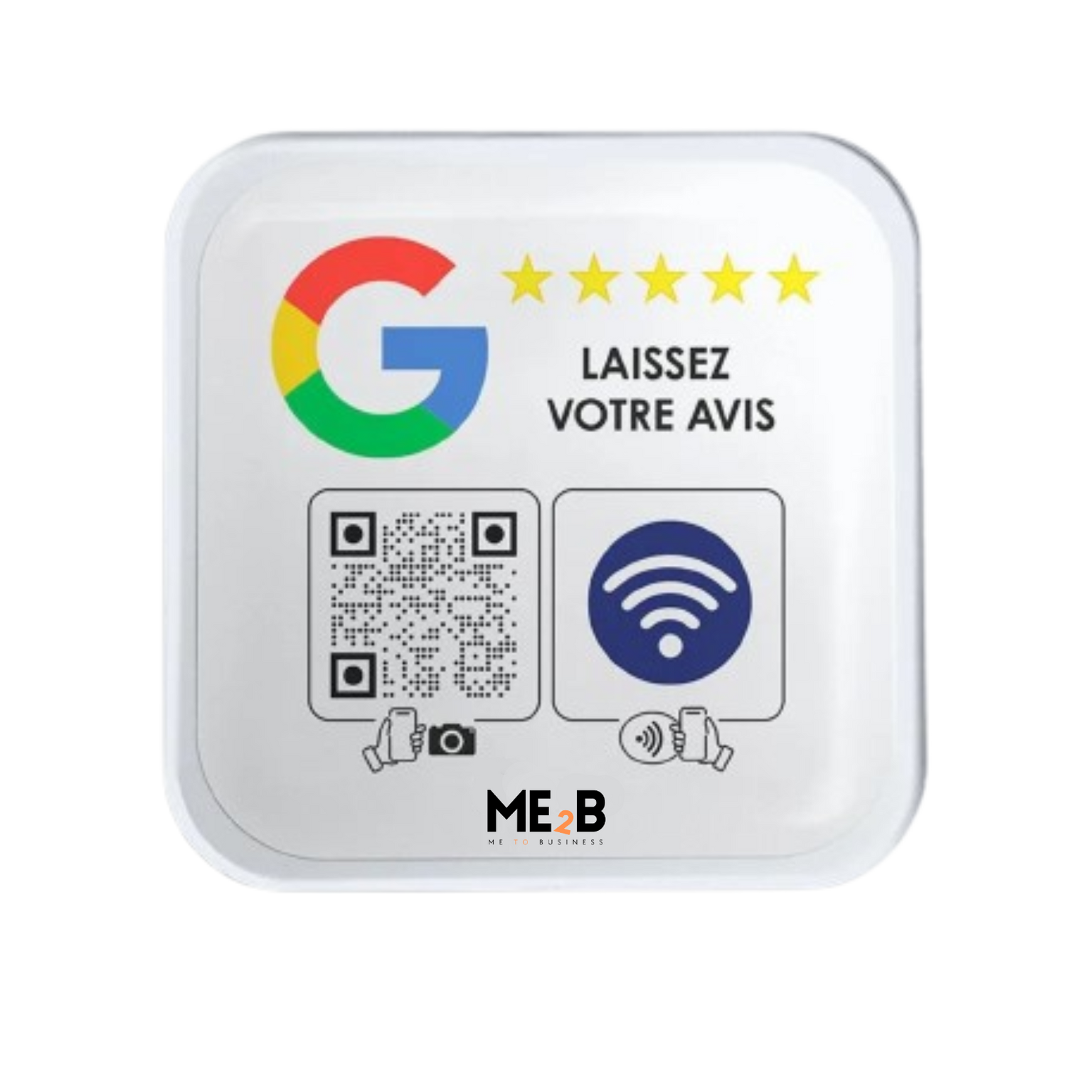 Plaque Avis Google - ME2B